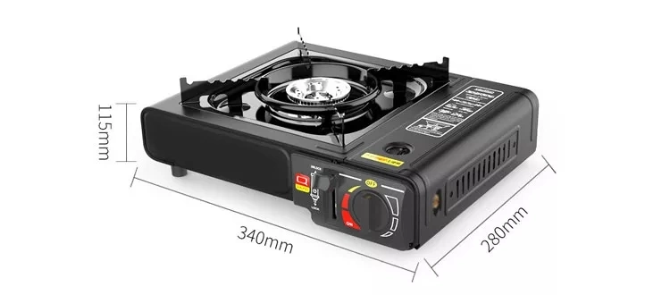 En17476 CE Portable Camping Kitchen Cooking Small Gas Stove for Travel Outdoor Mini Portable Camping Butane Gas Cooker Portable Gas Stove Cooktops Oven
