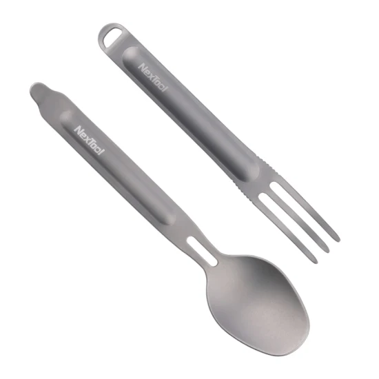 Nextool Camping Titanium Fork Spoon Outdoor Tableware Dining Set Cutlery