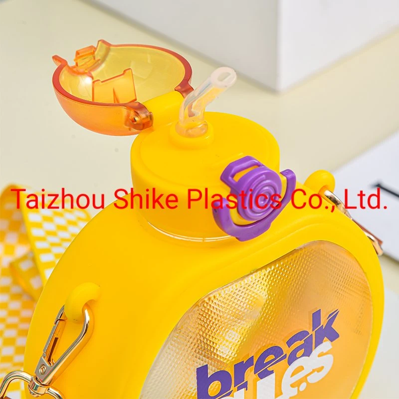 700ml Sweet Donuts Cute Kids Plastic Portable Camping Handle Outdoor Water Kettles with Spout
