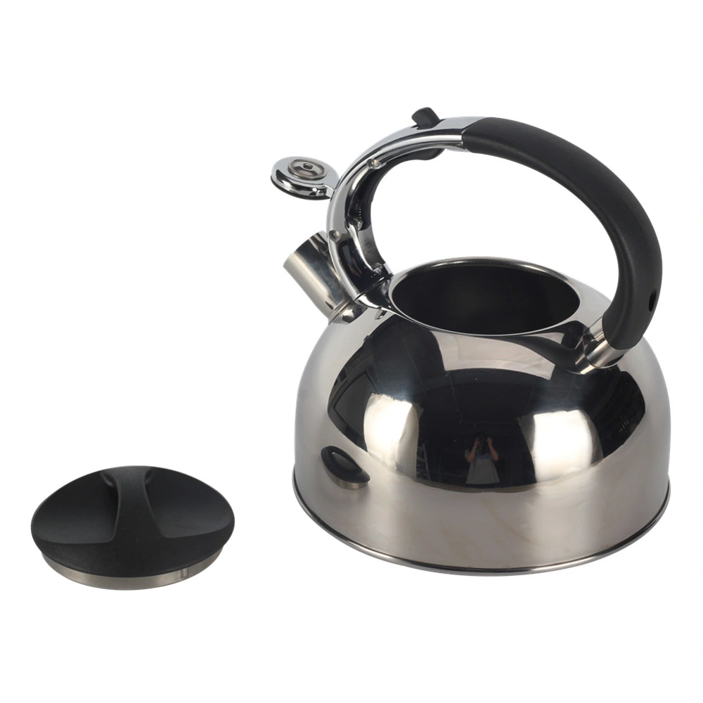 Induction Cooker and Gas Metal Camping Teapot Stainless Steel Whistling Kettle