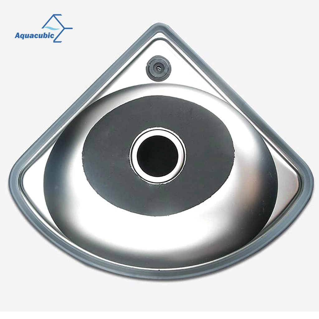 Aquacubic Factory Price Deep Drawn Press Undermount 201 Stainless Steel Single Bowl Sector Kitchen Sink