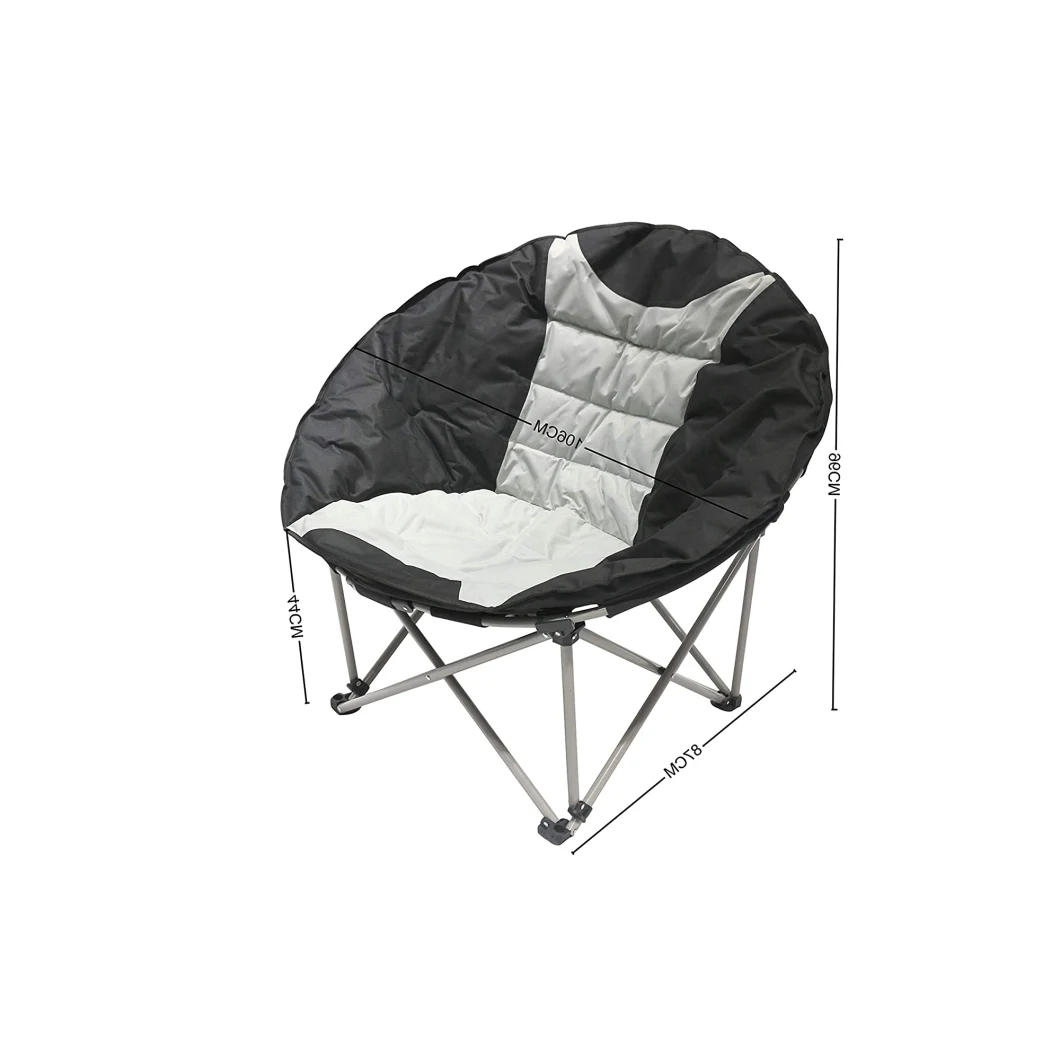 Camping Folding Moon Chairs 600d Polyester Garden Outdoor Furniture