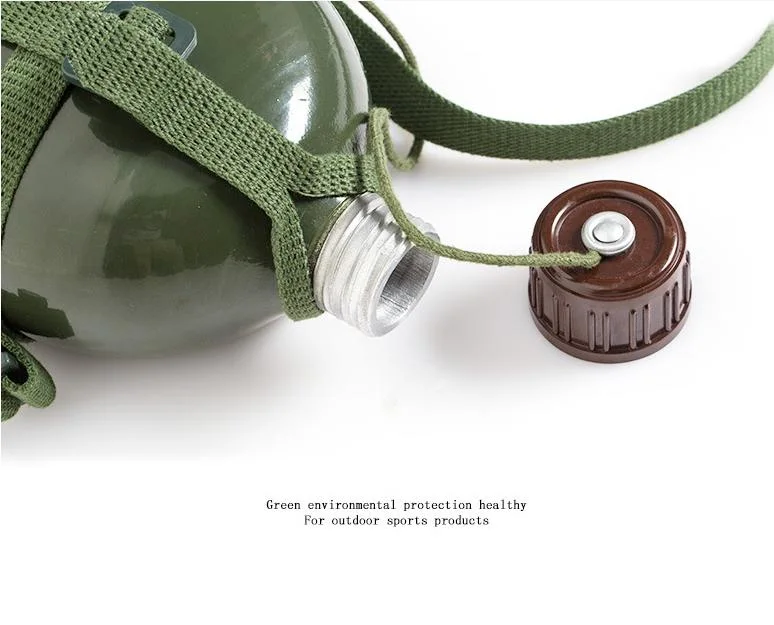 1-3L Military Army Outdoor Camping Aluminium Water Bottle Kettle