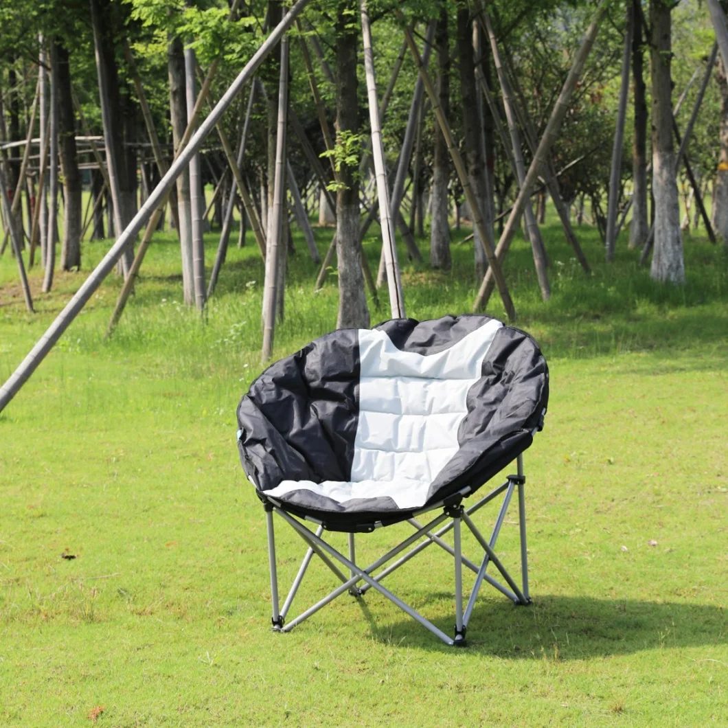 Camping Folding Moon Chairs 600d Polyester Garden Outdoor Furniture