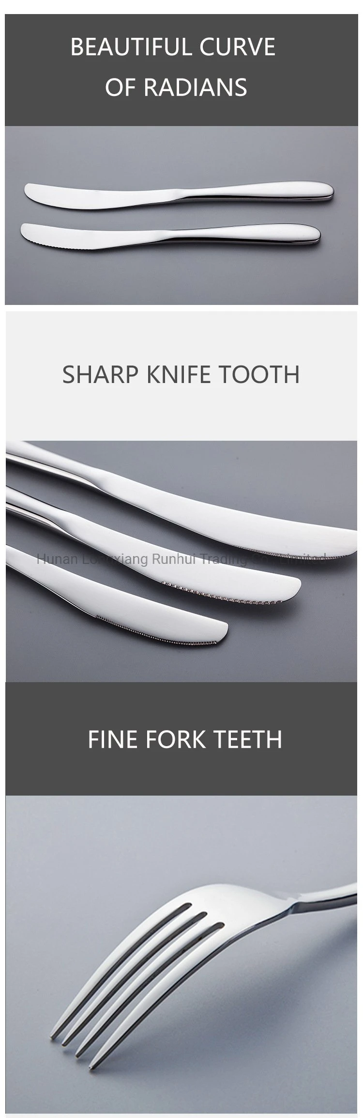 Germany Professional High End Black Cutlery Titanium Plated Cutlery