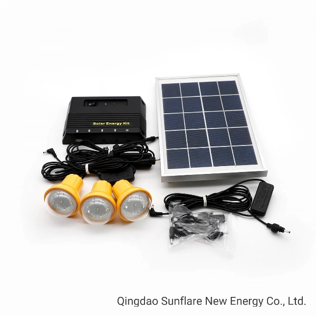 Portable 6W Solar System with Light for Homes Without Electricity