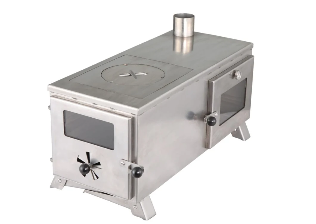 Stainless Steel Stove Camping Tent Folded Stove 20%off