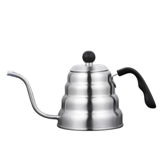 Modern Design Kitchen Camping Stainless Steel Black Coffee Pot Pour Over Coffee Kettle Tea Pot Hotel Gooseneck Kettle