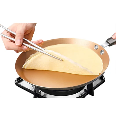 Set Non-Stick with Lid Steel Sauce Ceramic Handle Loaf Cookware Grill Honeycomb Fry Stainless Nonstick Wok Non Stick Frying Pan